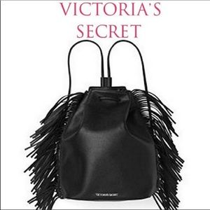 Like New Fringe Victoria’s Secret backpack in black